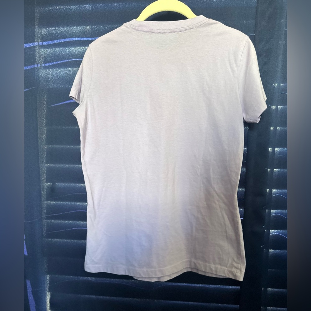 True Religion Lavender Tee with Silver Guitar Graphic - Picture 2 of 2